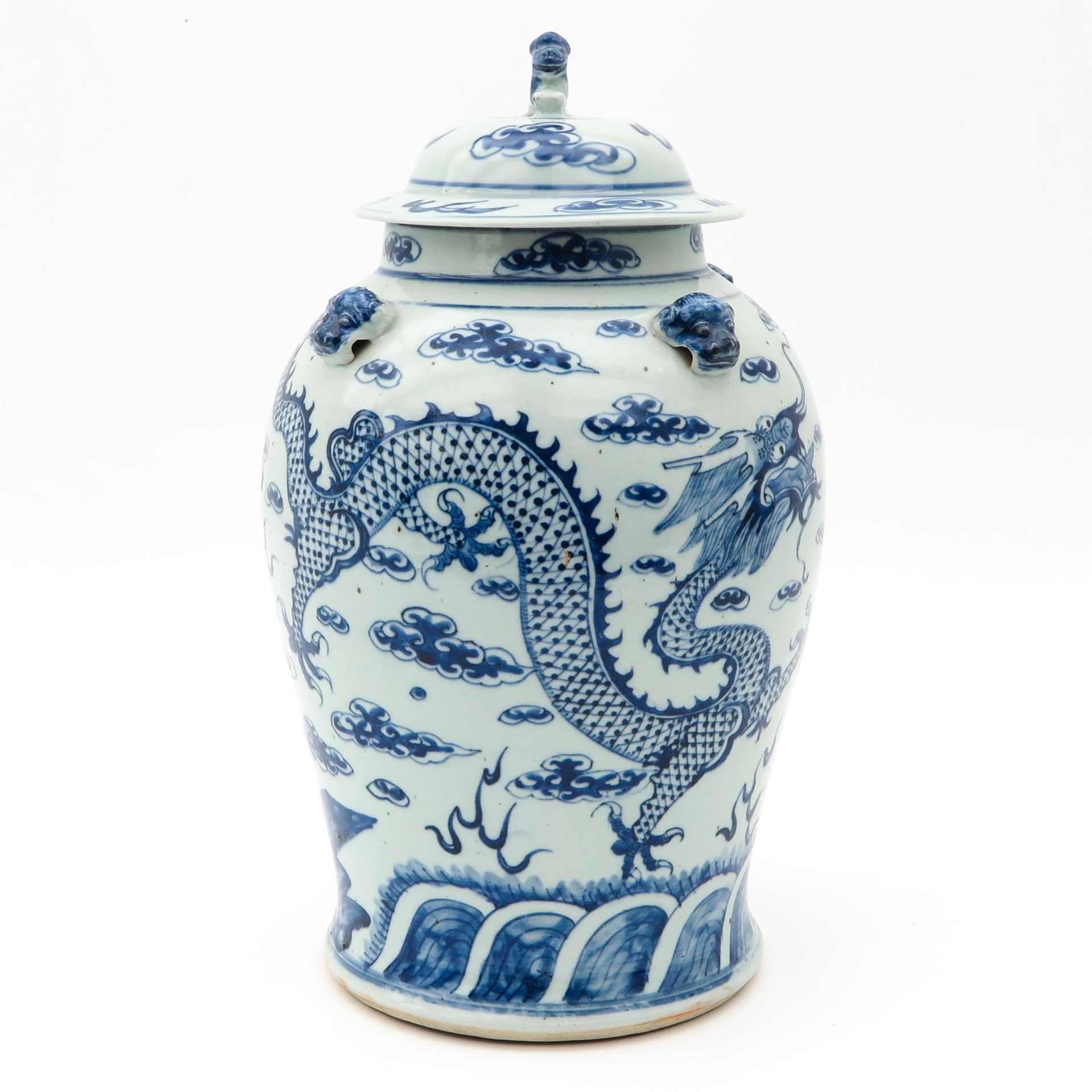 A Blue and White Jar with Cover - Image 4 of 9