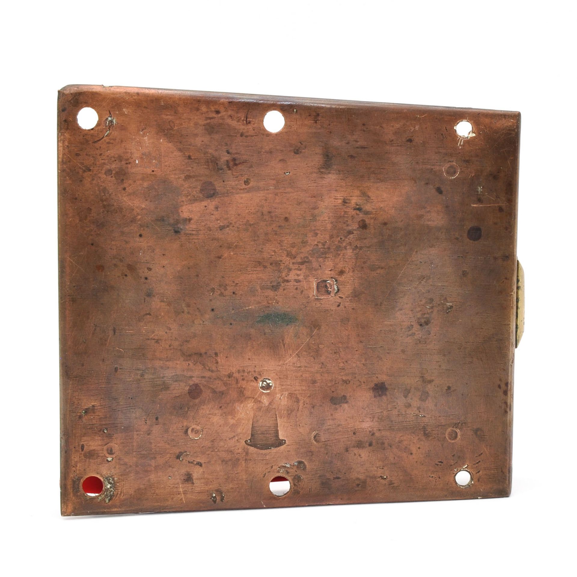 An 18th Century Copper Door Lock - Image 3 of 4