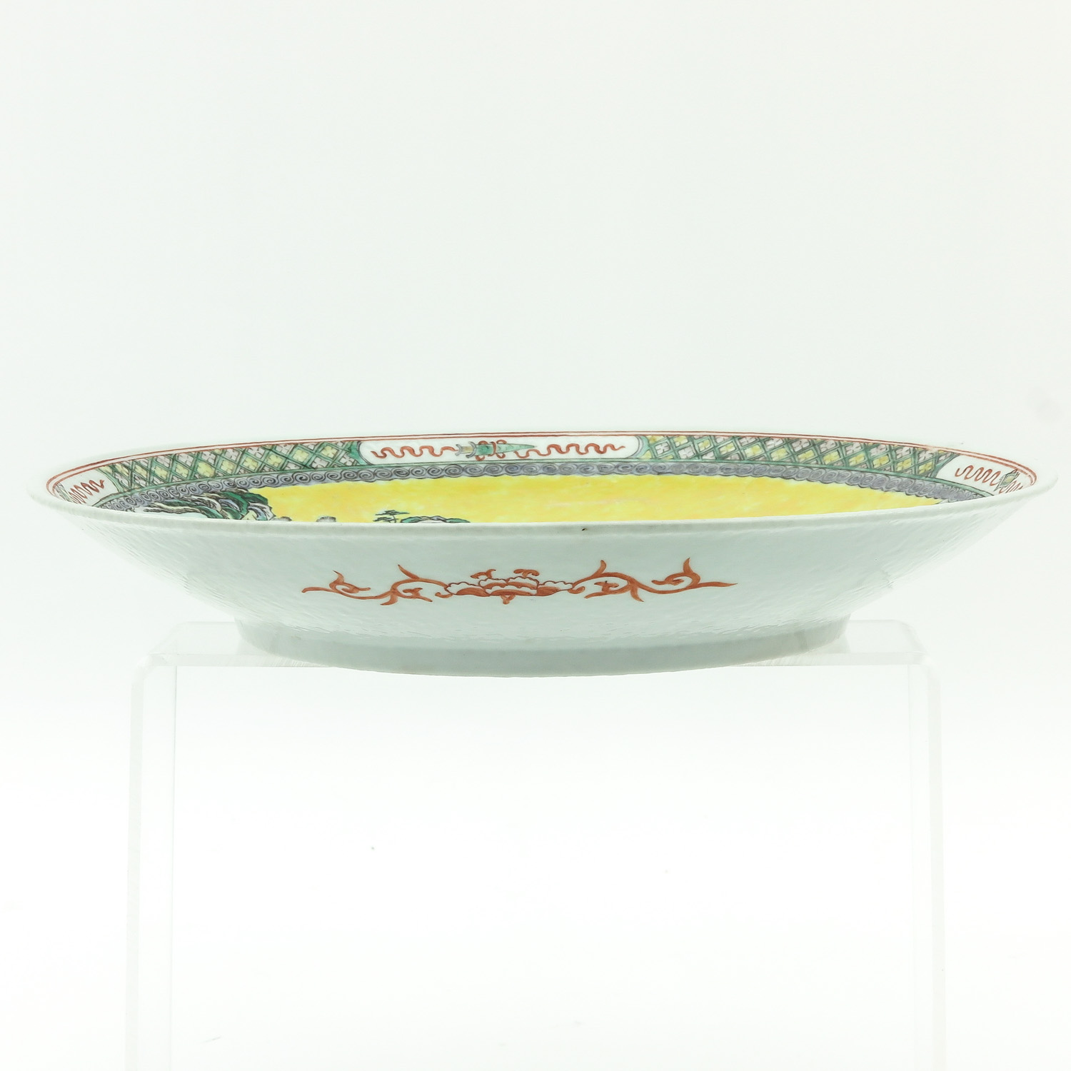 A Polychrome Decor Charger - Image 4 of 8