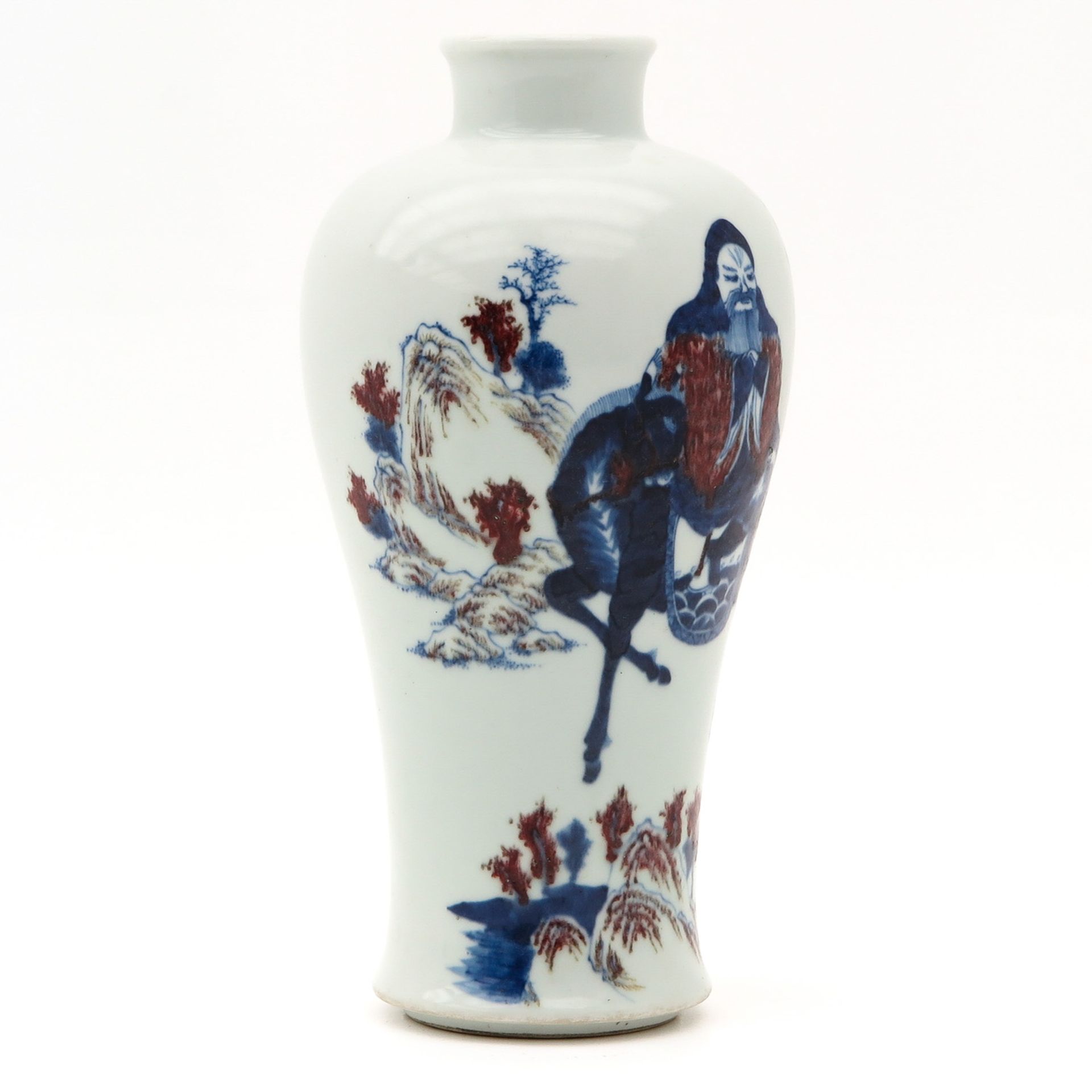 A Iron Red and Blue Vase - Image 4 of 10