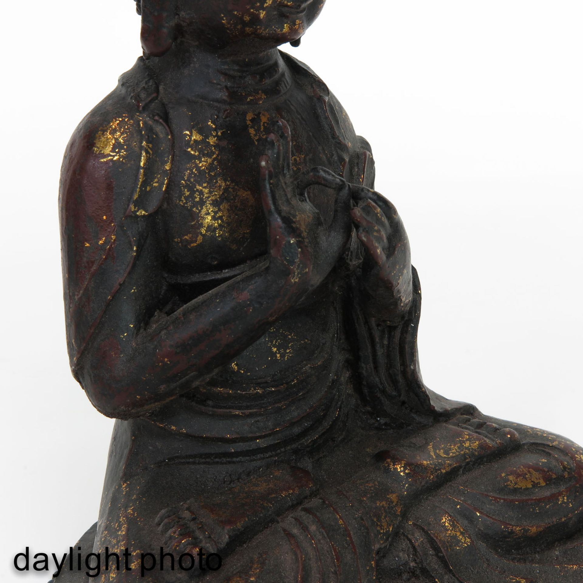 A Bronze Buddha Sculpture - Image 9 of 10