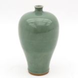 A Celadon Meiping Vase