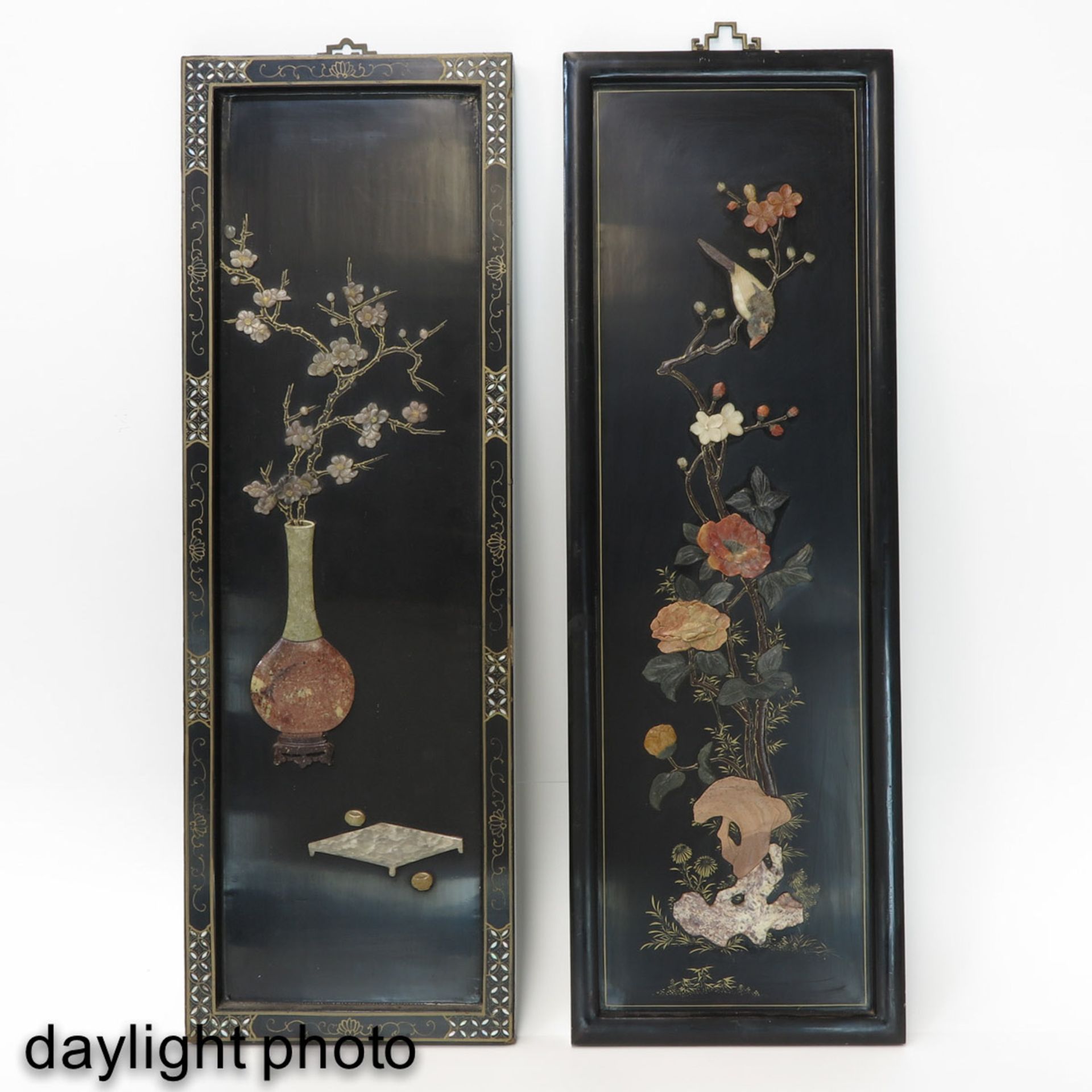 A Pair of Chinese Wall Hangings - Image 7 of 10