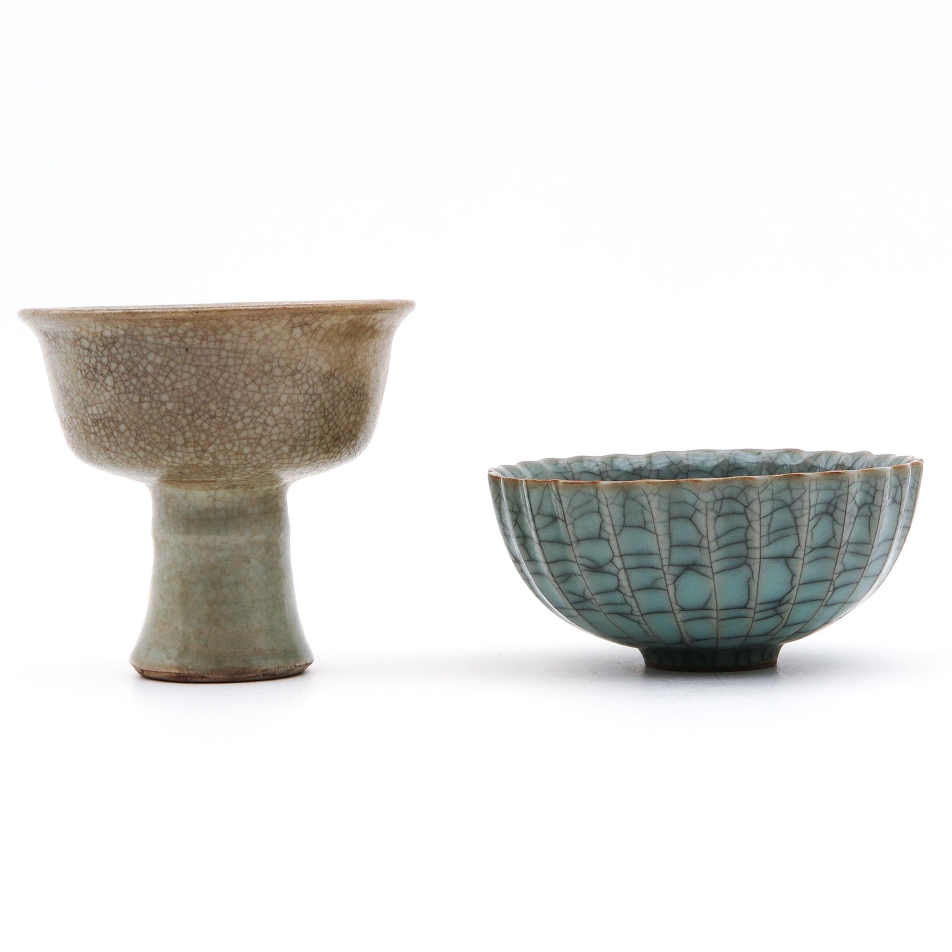 A Stem Cup and Bowl - Image 3 of 10