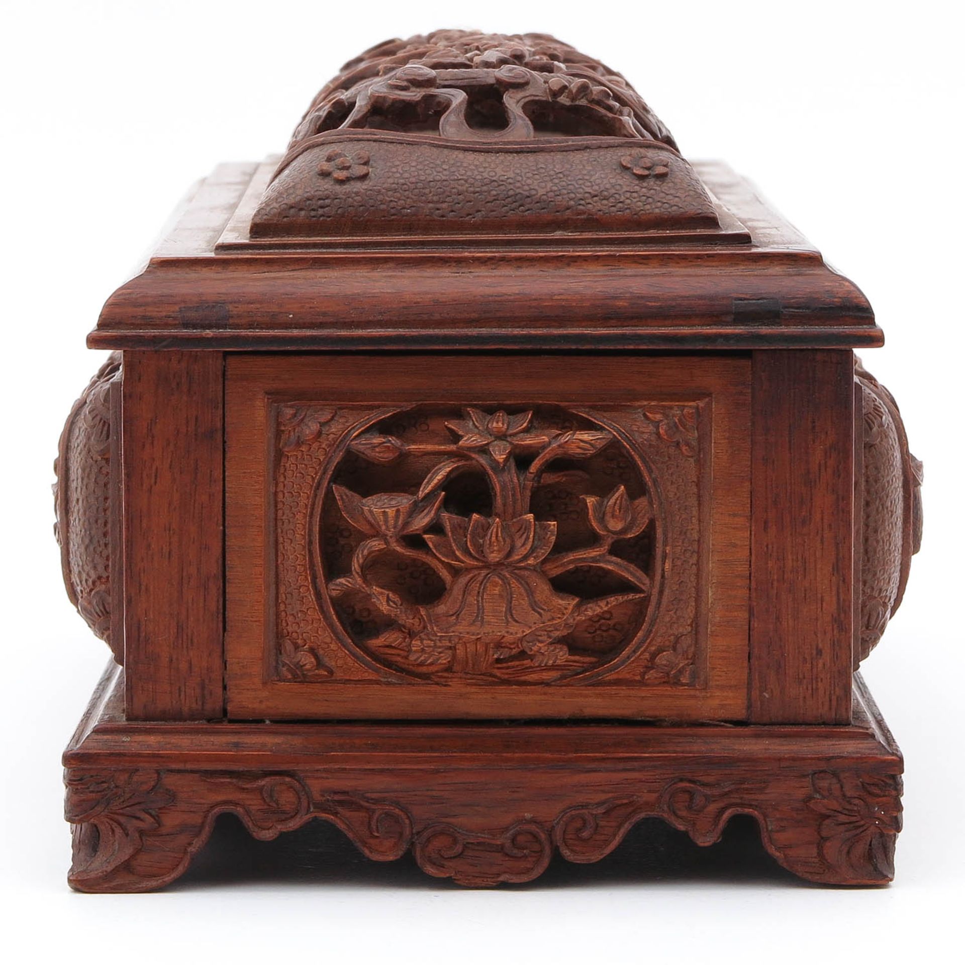 A Carved Wood Box - Image 4 of 10