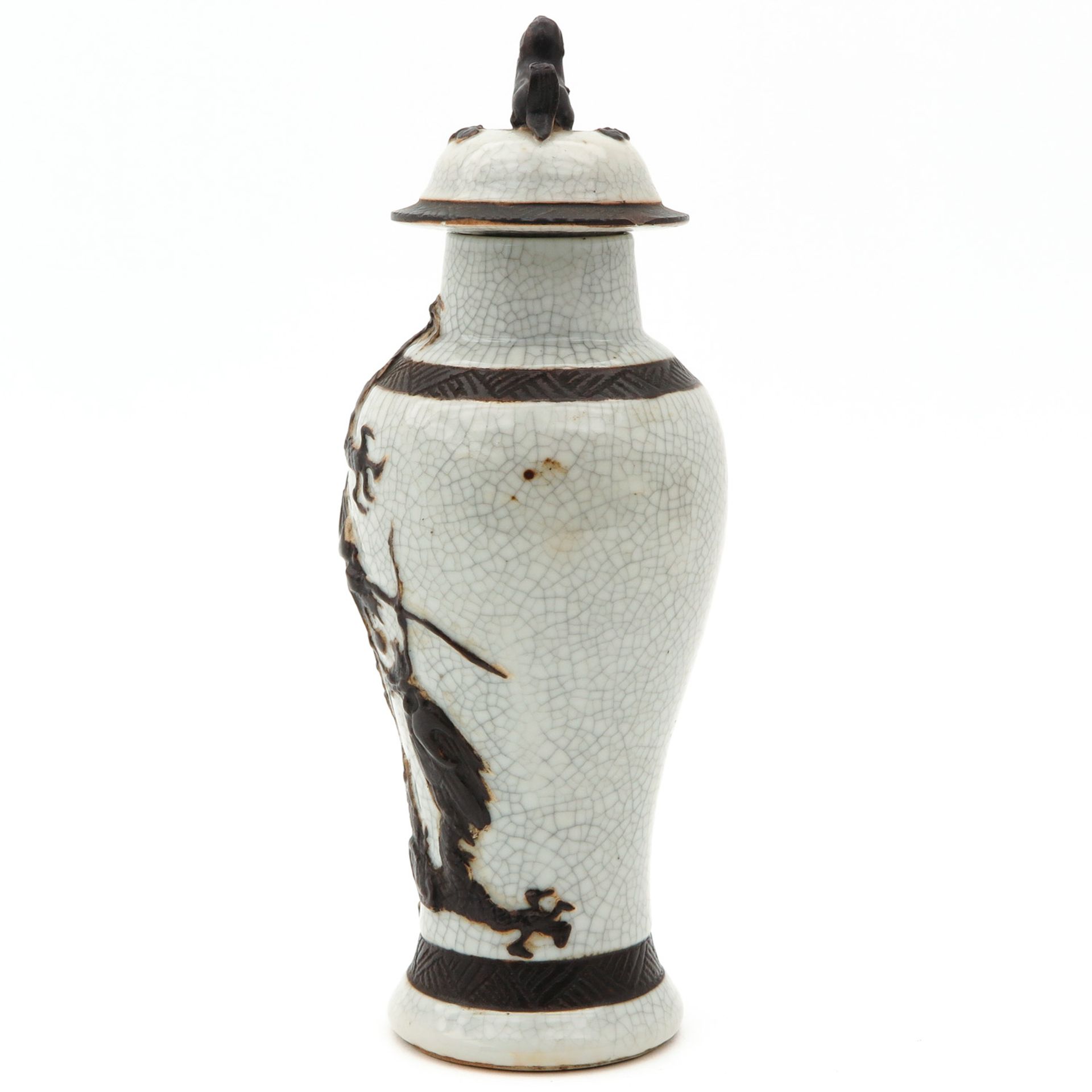 A Small Nanking Vase with Cover - Image 2 of 10