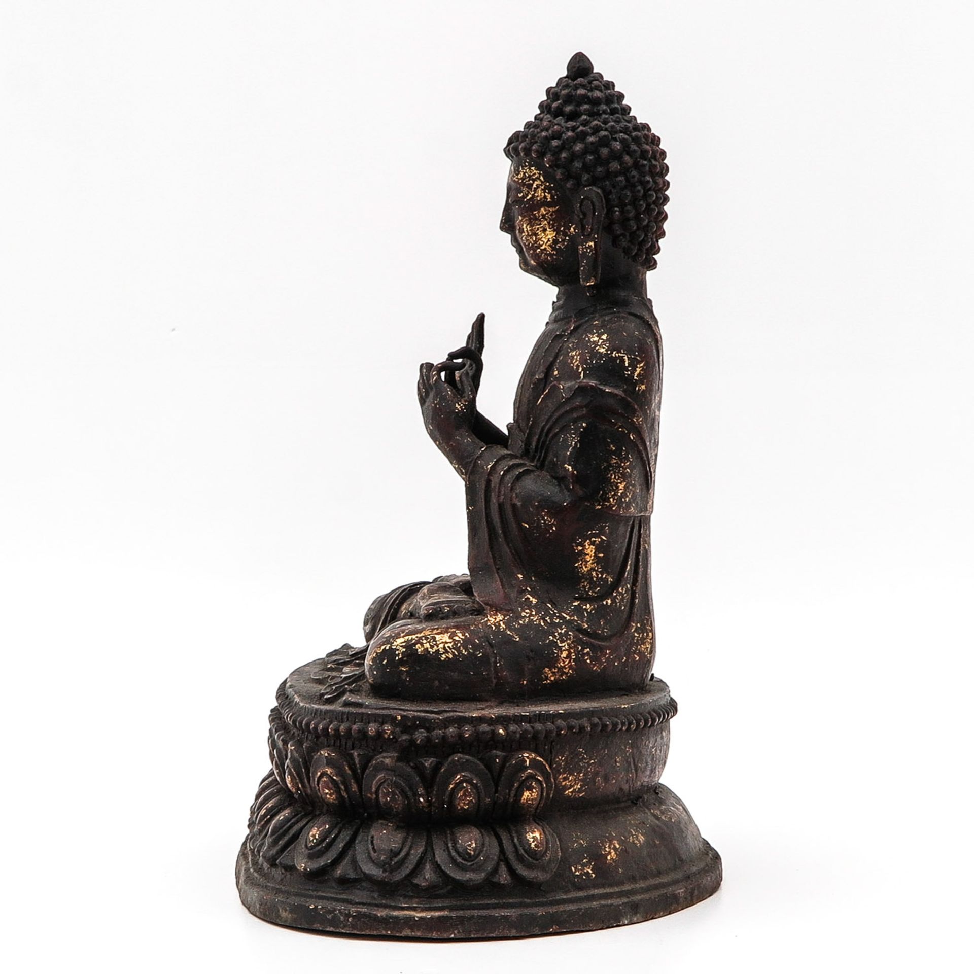 A Bronze Buddha Sculpture - Image 2 of 10