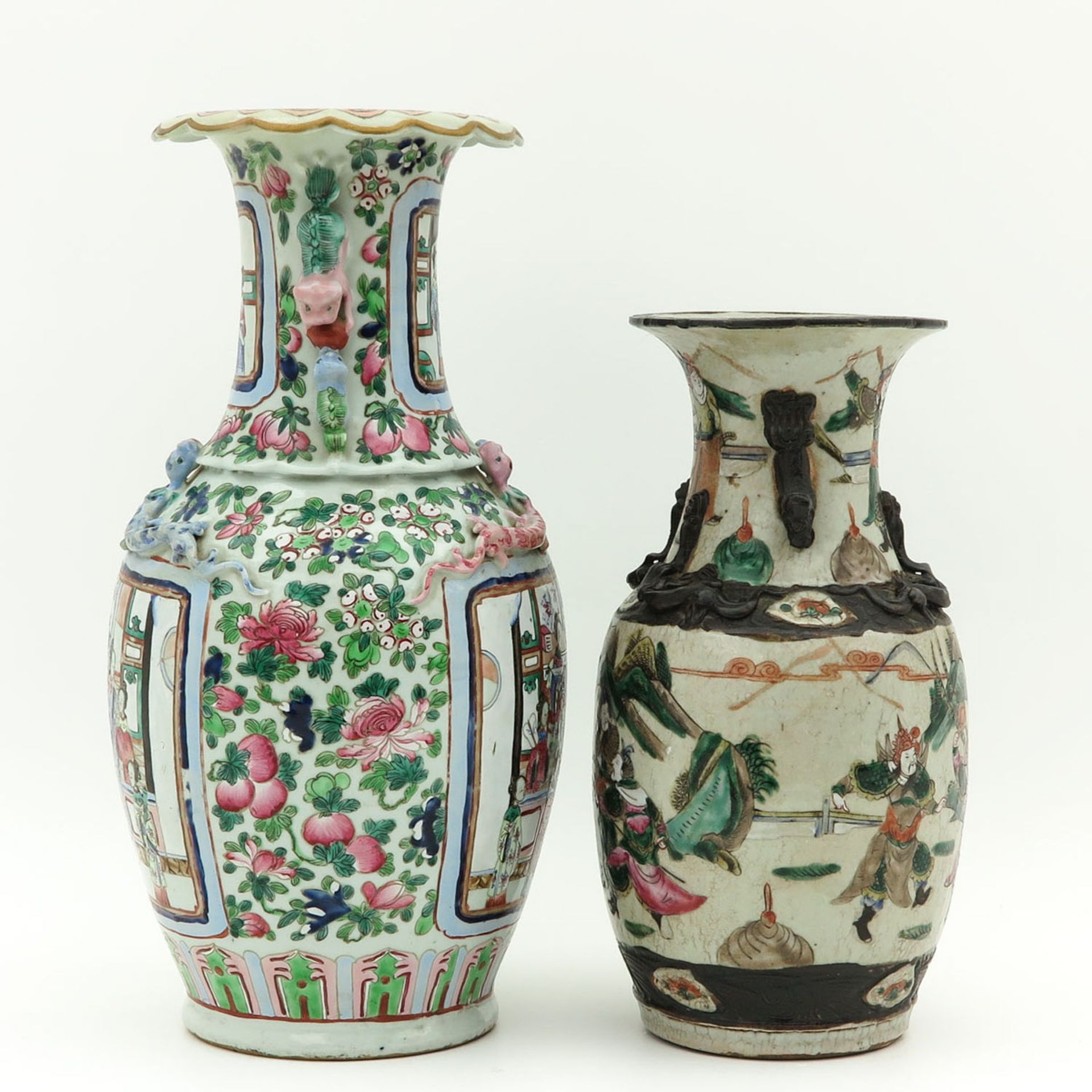 A Nanking and Cantonese Vase - Image 4 of 10