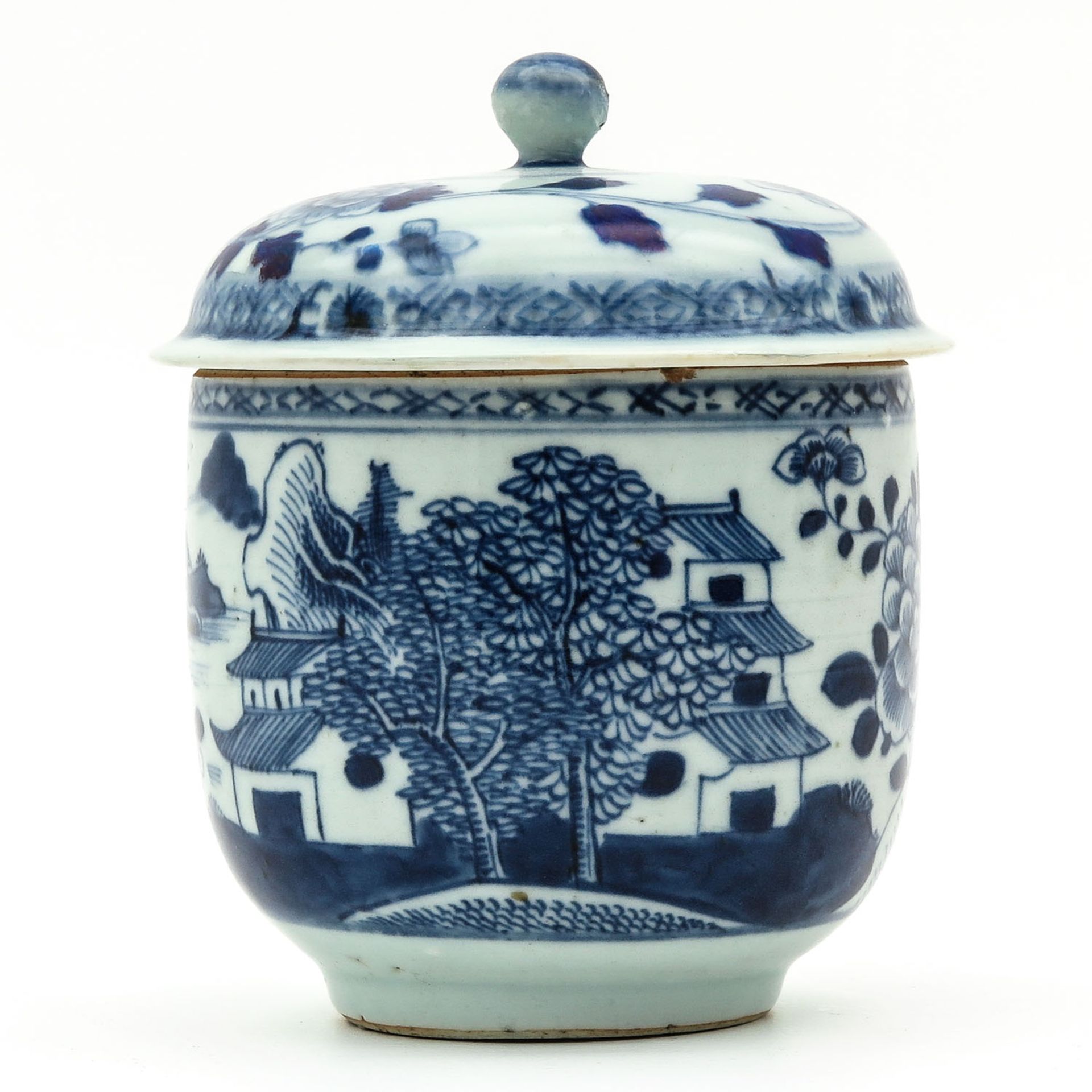 A Blue and White Covered Jar - Image 2 of 10