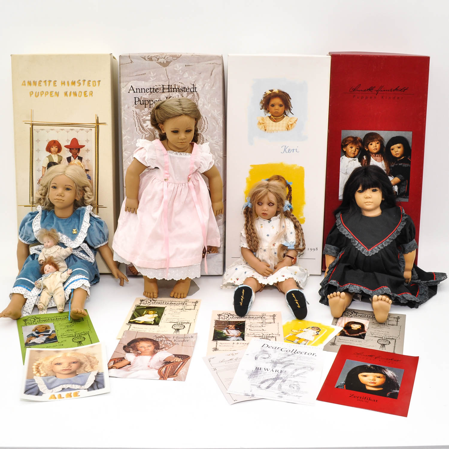 A Collection of 4 Annette Himstedt Dolls