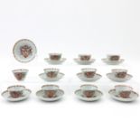 A Collection of Cups and Saucers