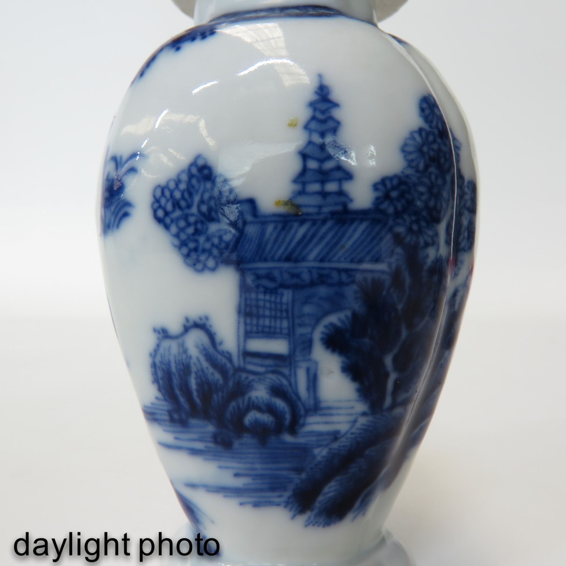 A Vase with Cover and Creamer - Image 9 of 9