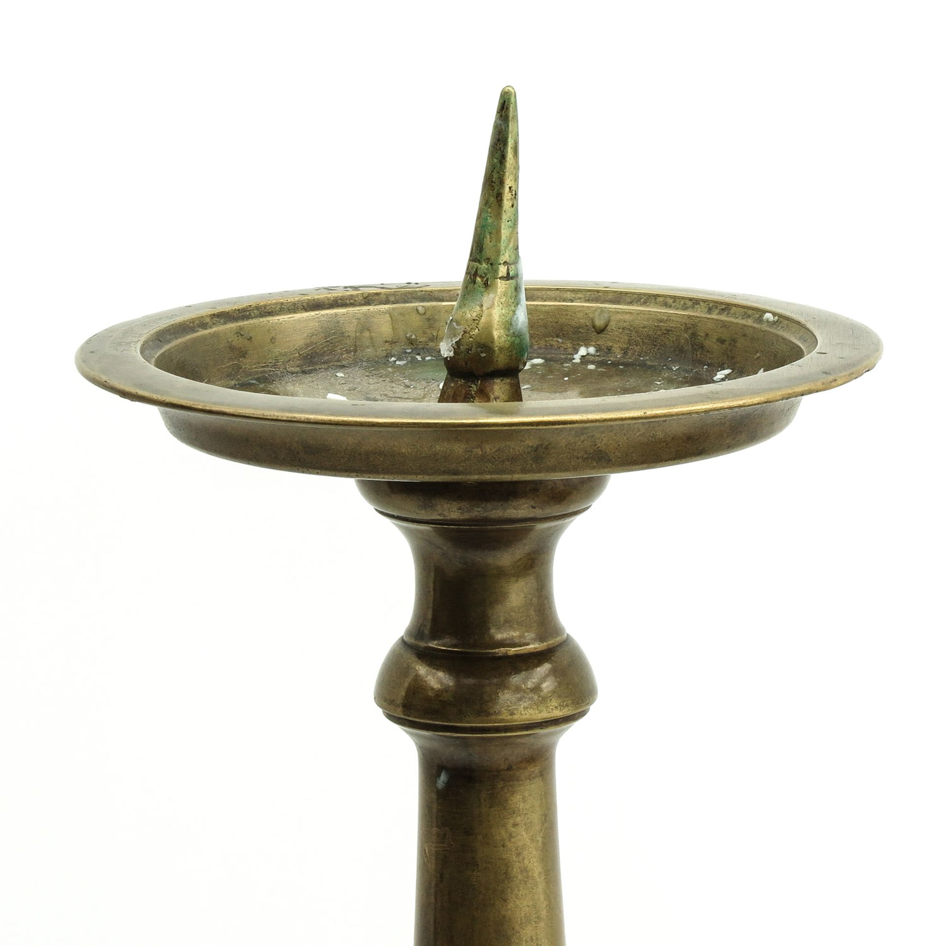 A Bronze Church Candlestick - Image 5 of 8