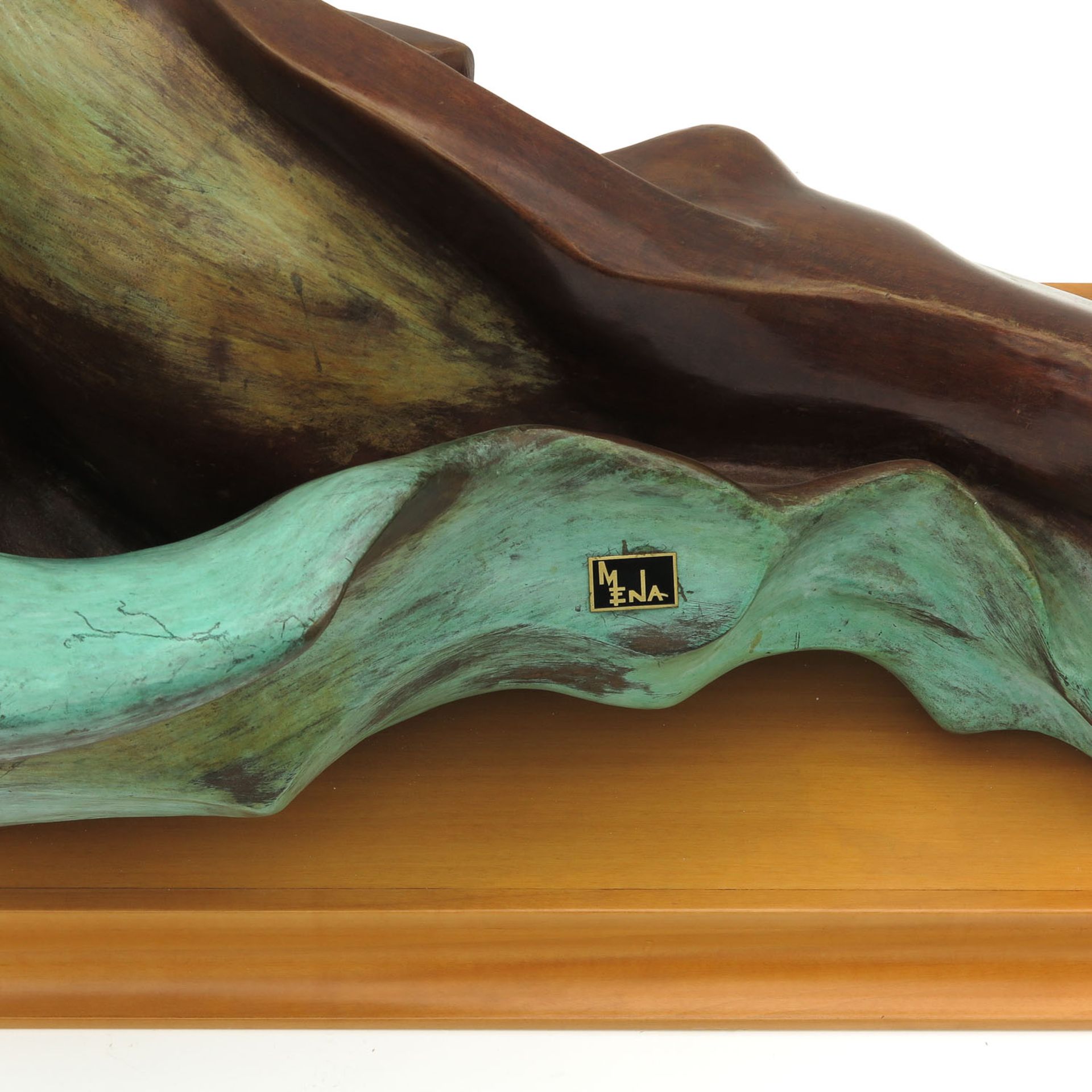 A Bronze Sculpture of Lady and Shell - Image 4 of 5