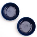 A Pair of Blue Glazed Dishes