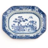 A Blue and White Serving Dish