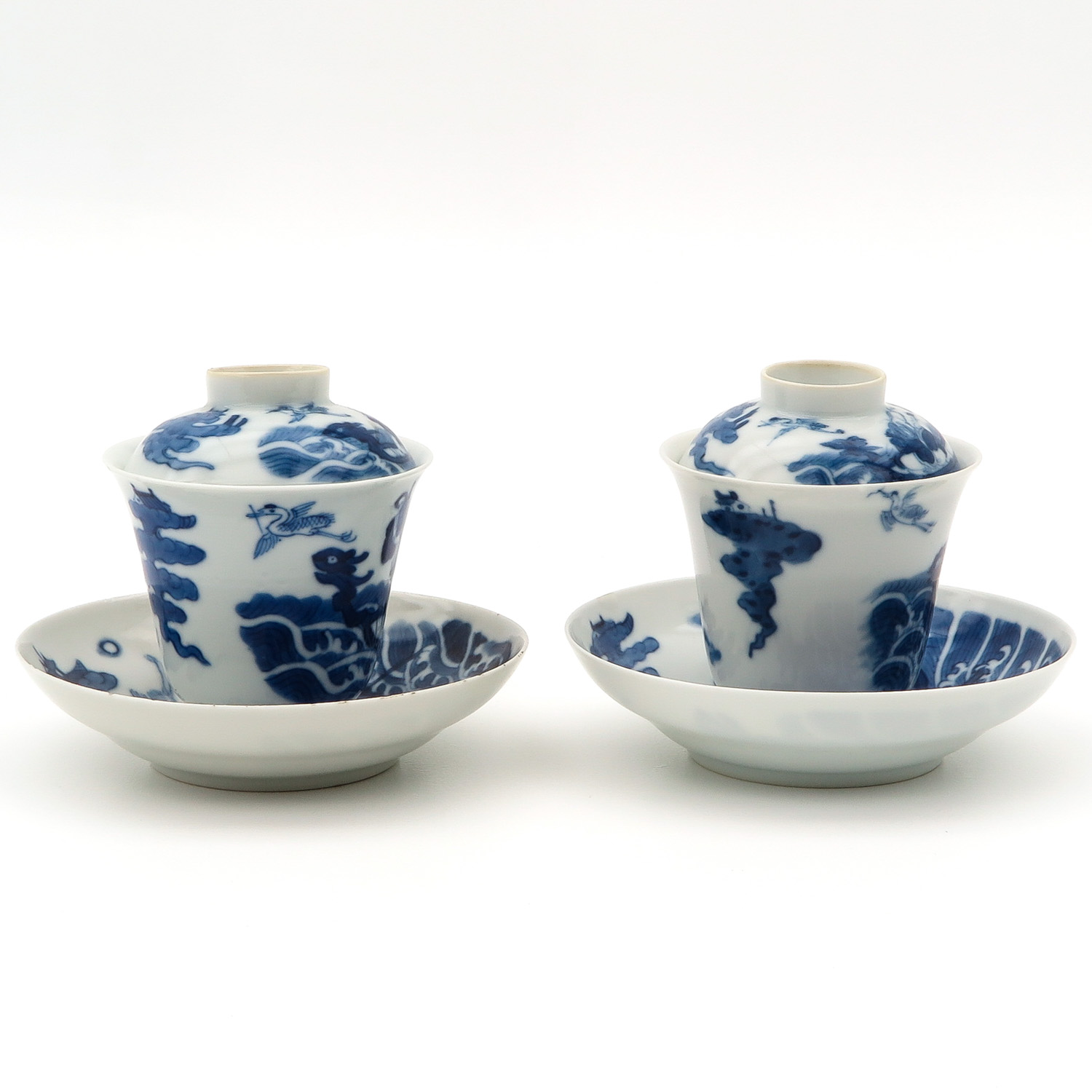 Two Cups and Saucers with Covers - Image 4 of 10