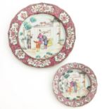 A Famille Rose Charger and Plate