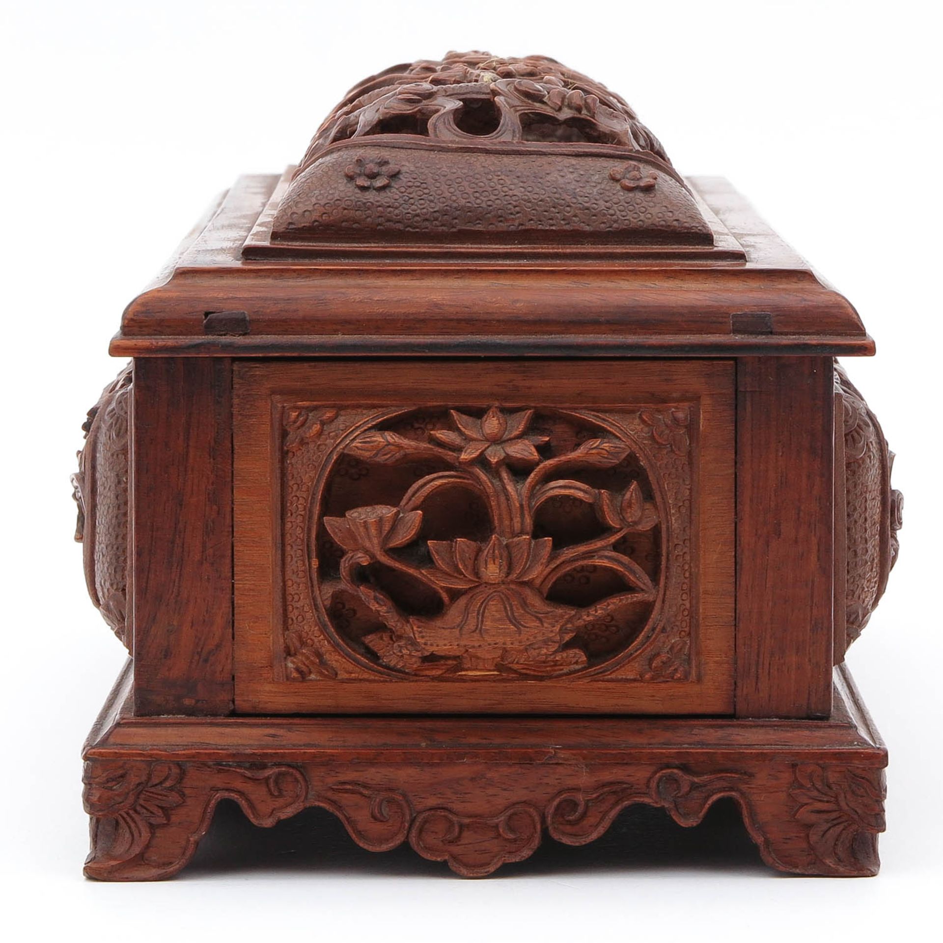 A Carved Wood Box - Image 2 of 10
