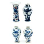 A Collection of 4 Vases