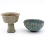 A Stem Cup and Bowl