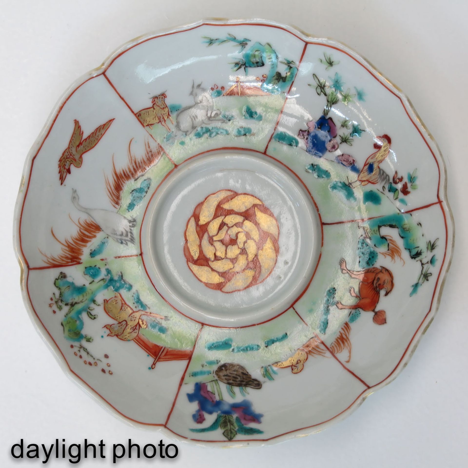 A Polychrome Cup and Saucer - Bild 9 aus 10