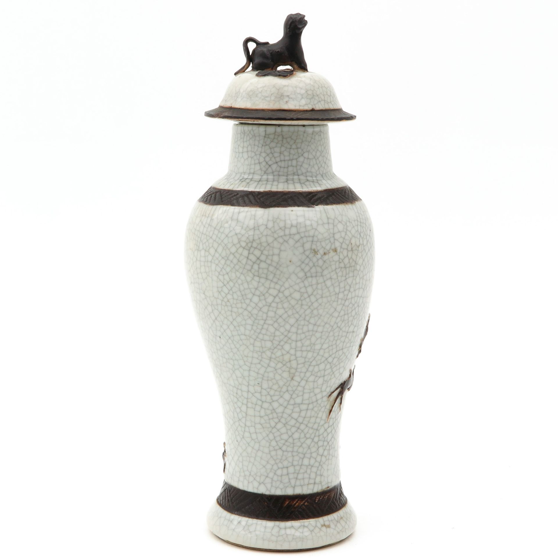 A Small Nanking Vase with Cover - Image 3 of 10