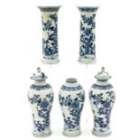 A 5 Piece Garniture Set