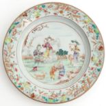 A Famille Rose Plate