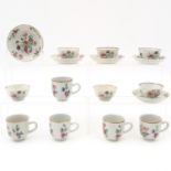 A Collection of Cups and Saucers