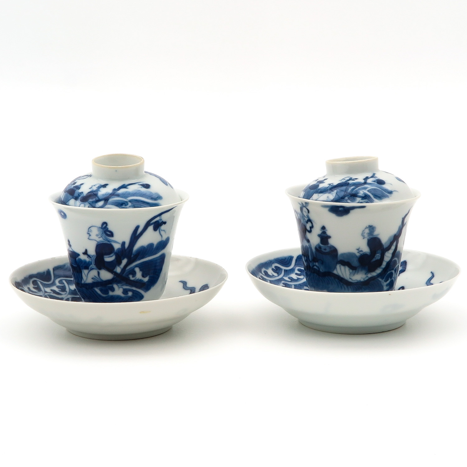 Two Cups and Saucers with Covers - Image 2 of 10