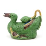 A Figural Teapot