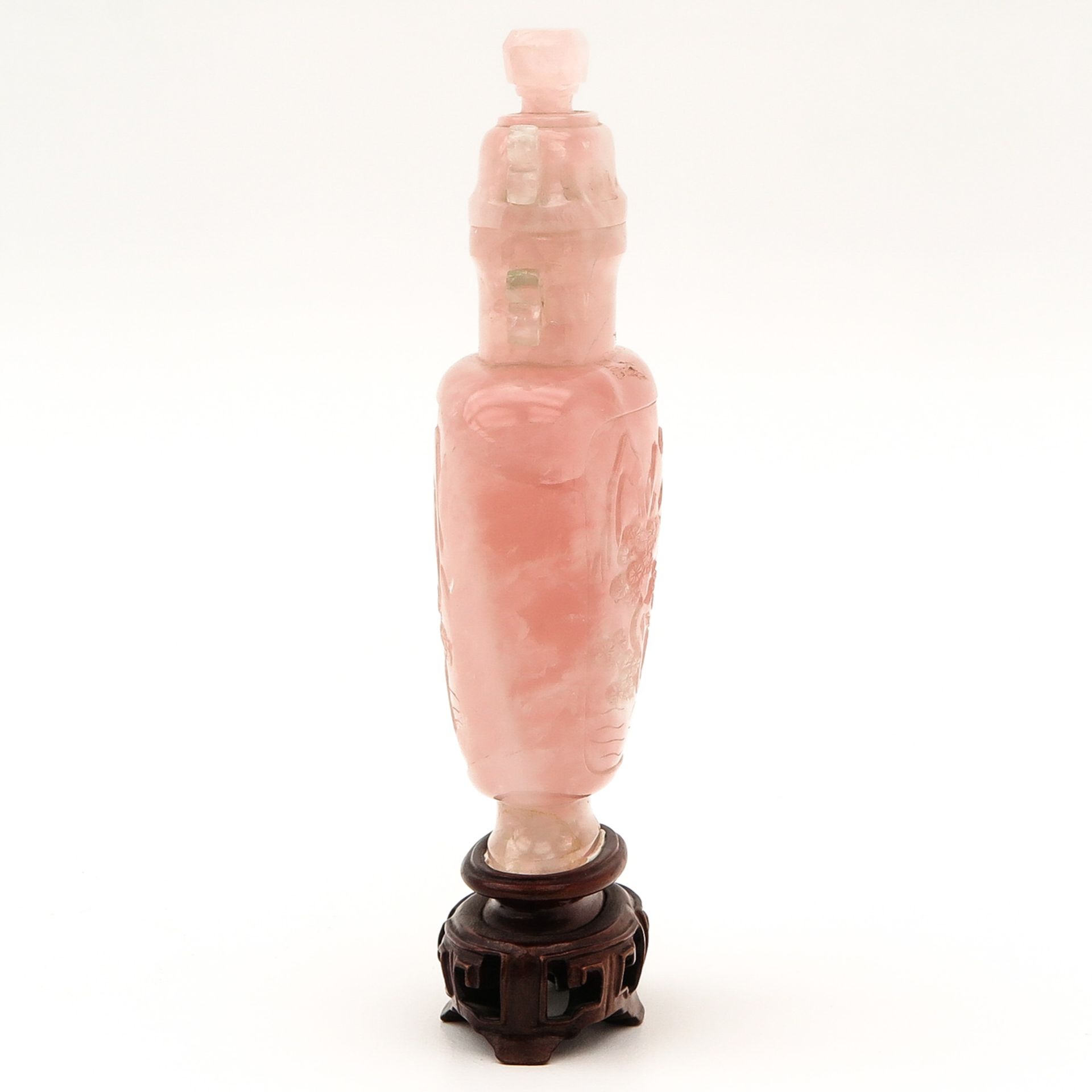 A Carved Quartz Vase with Cover - Image 2 of 10