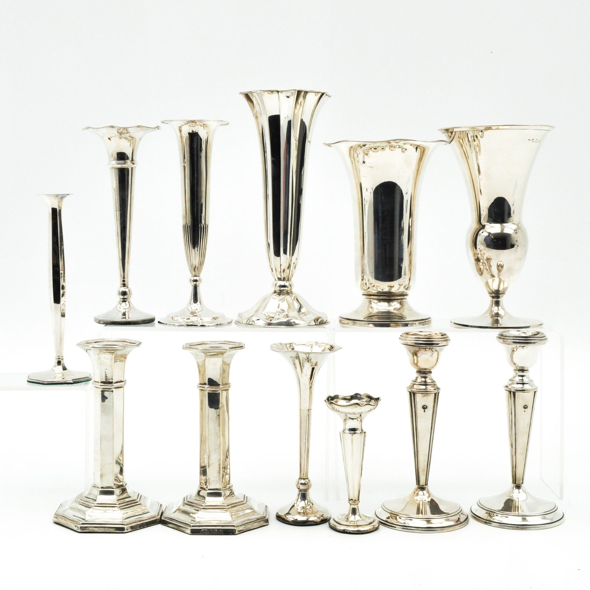 A Collection of Vases and Candlesticks - Image 2 of 8