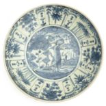 A Blue and White Swatow Charger