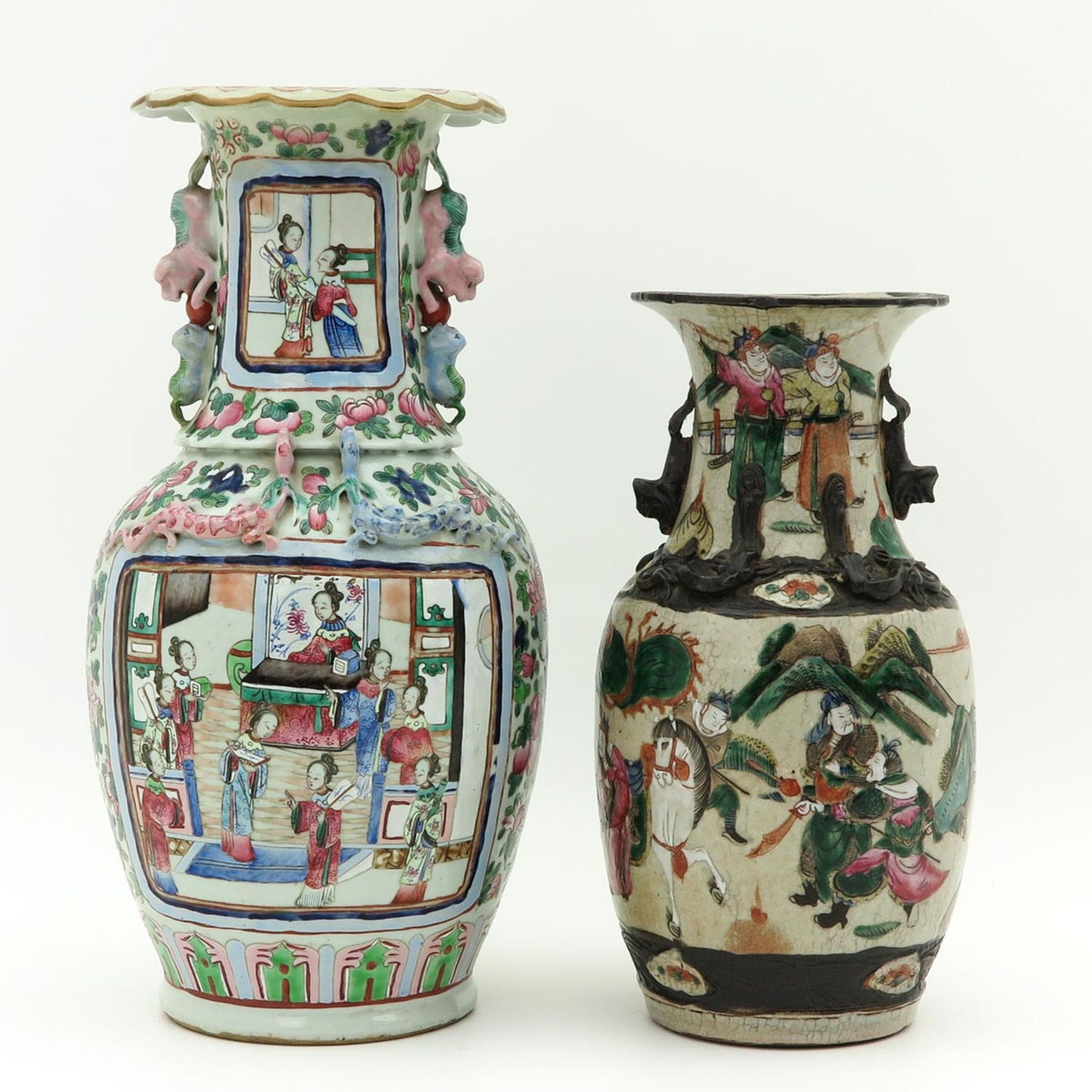 A Nanking and Cantonese Vase - Image 3 of 10