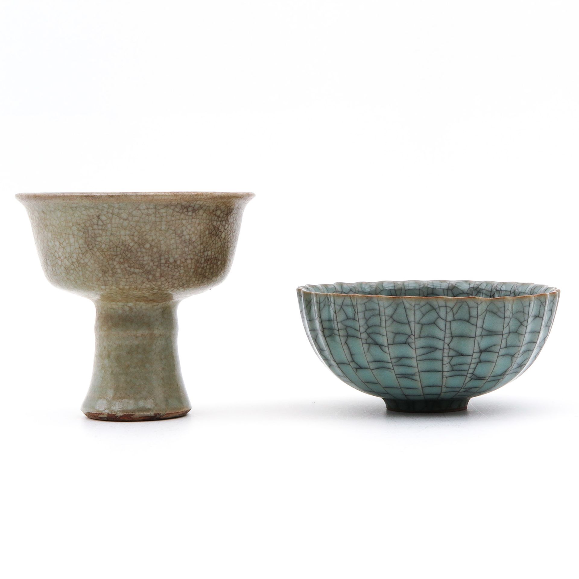 A Stem Cup and Bowl - Image 2 of 10
