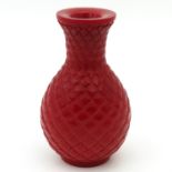 A Red Peking Glass Vase