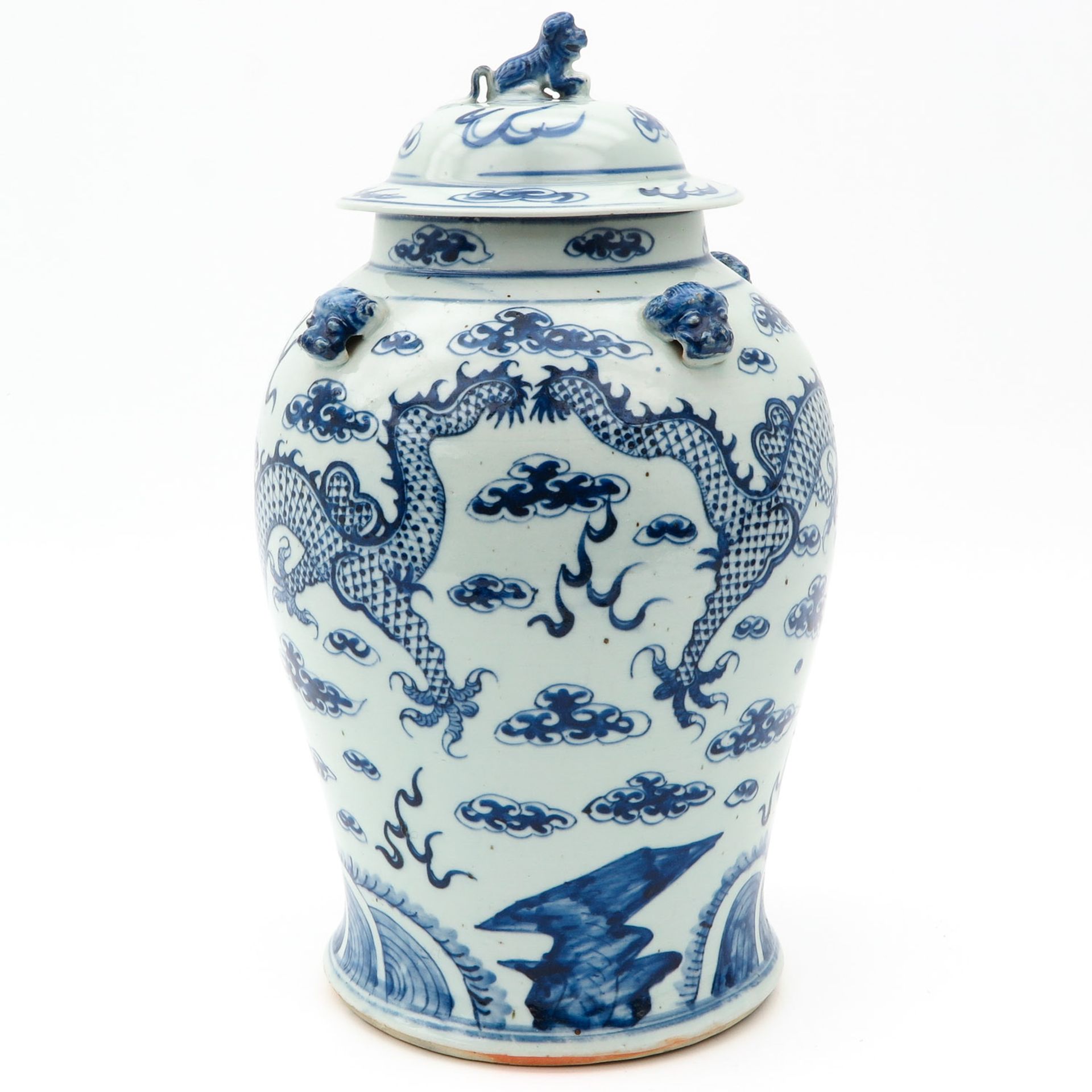 A Blue and White Jar with Cover - Image 3 of 9