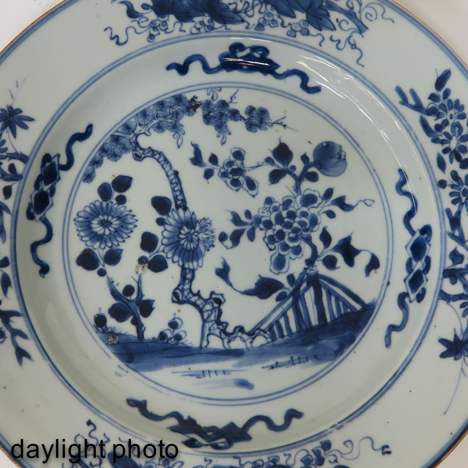 2 Blue and White Plates - Image 9 of 10