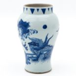 A Blue and White Vase