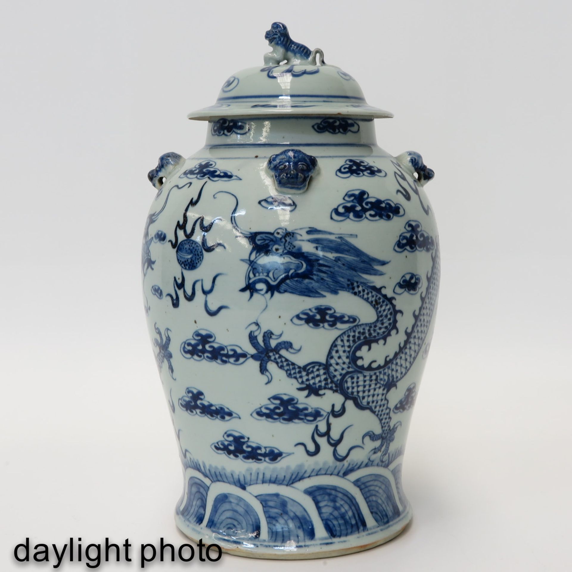 A Blue and White Jar with Cover - Image 7 of 9