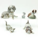 A Collection of 5 Lladro Sculptures