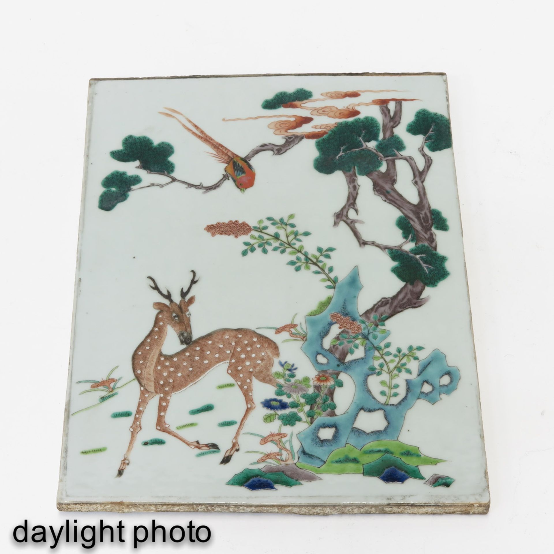 A Polychrome Decor Tile - Image 3 of 6