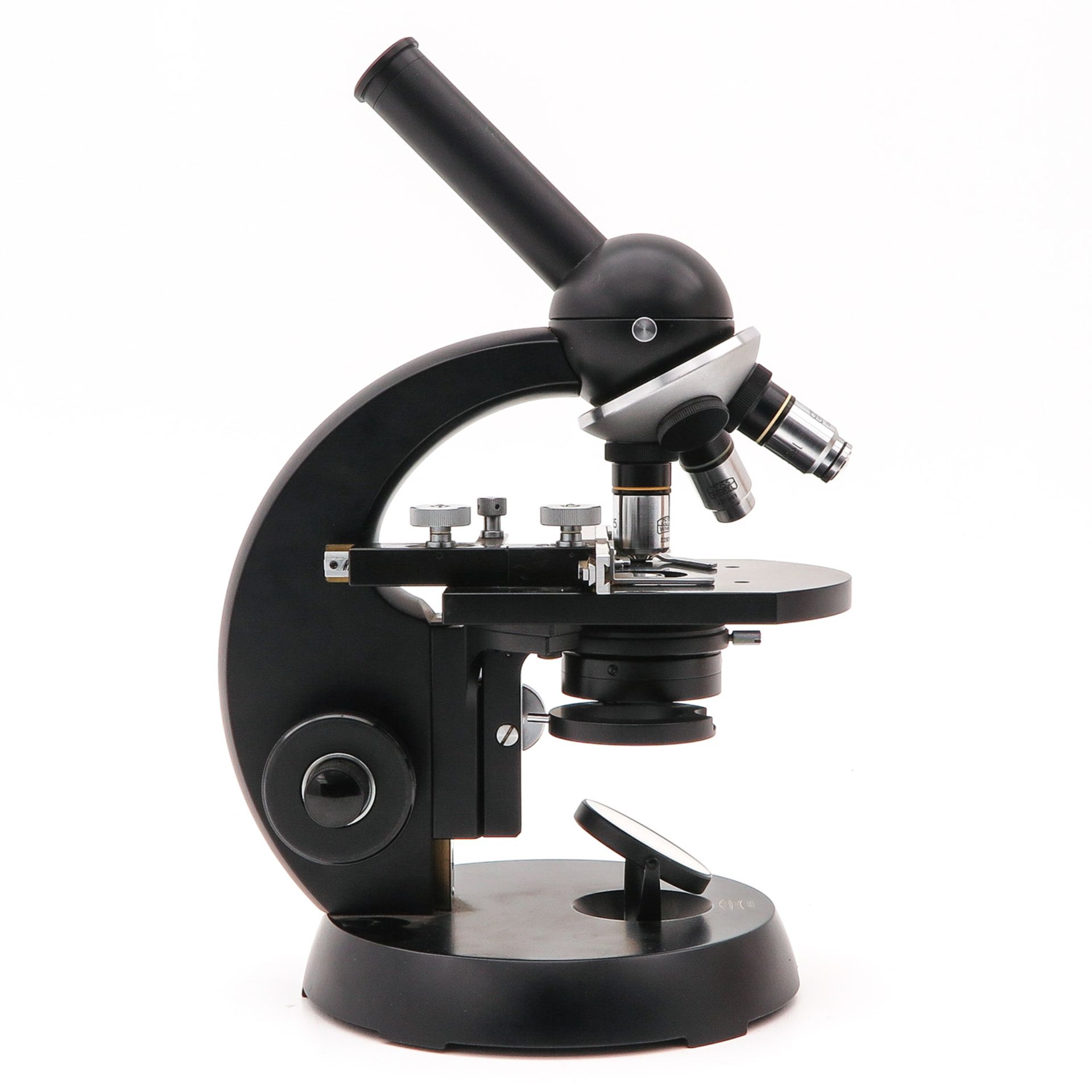 A Microscope with Wood Case - Image 4 of 10