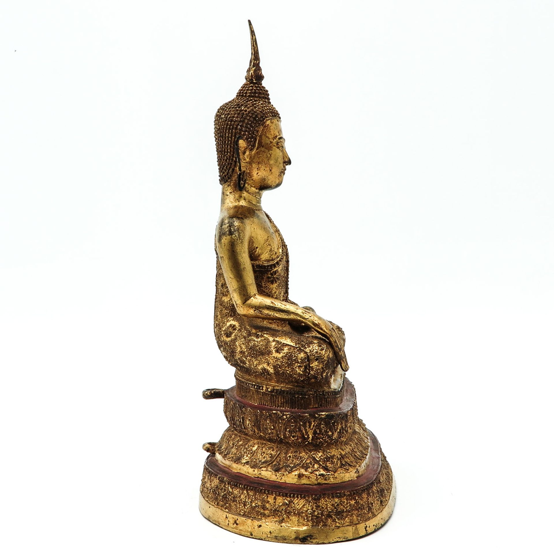 A Gilt Bronze Buddha - Image 4 of 10