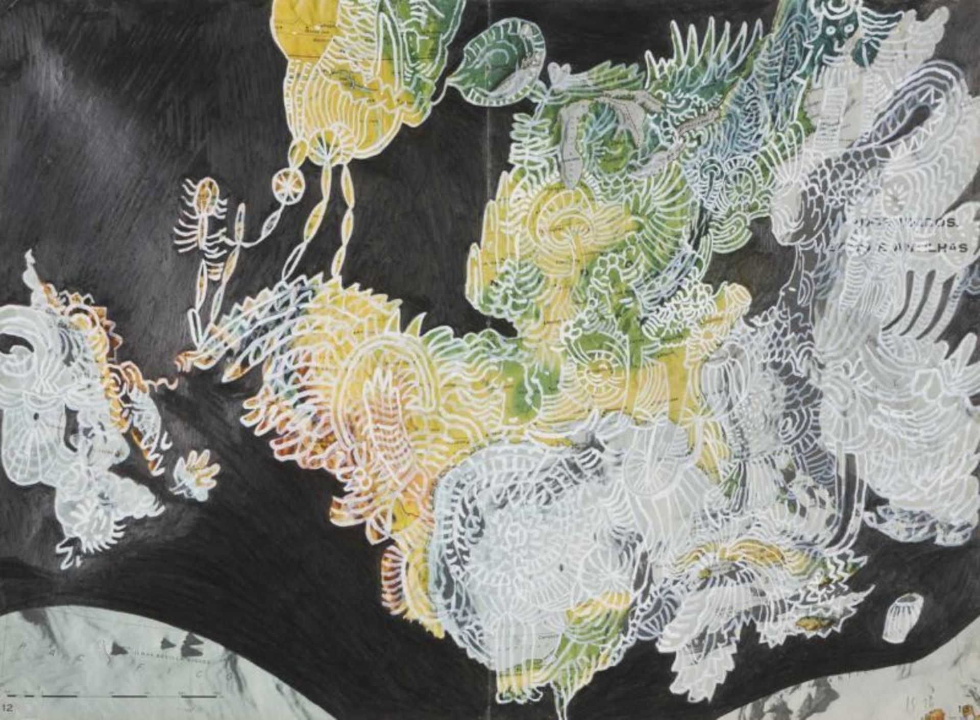 Luís Silveirinha (b. 1968)"Impulsão"Gouache and graphite on printSigned and dated 1638,7x53 cm 15.