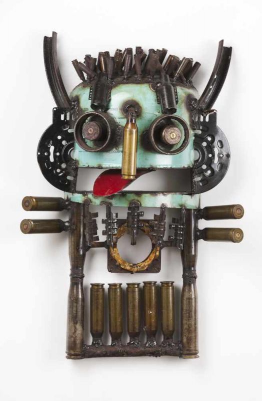 Gonçalo Mabunda (b. 1975)"O governador das estrelas", 2017Welding on metal and weaponWith