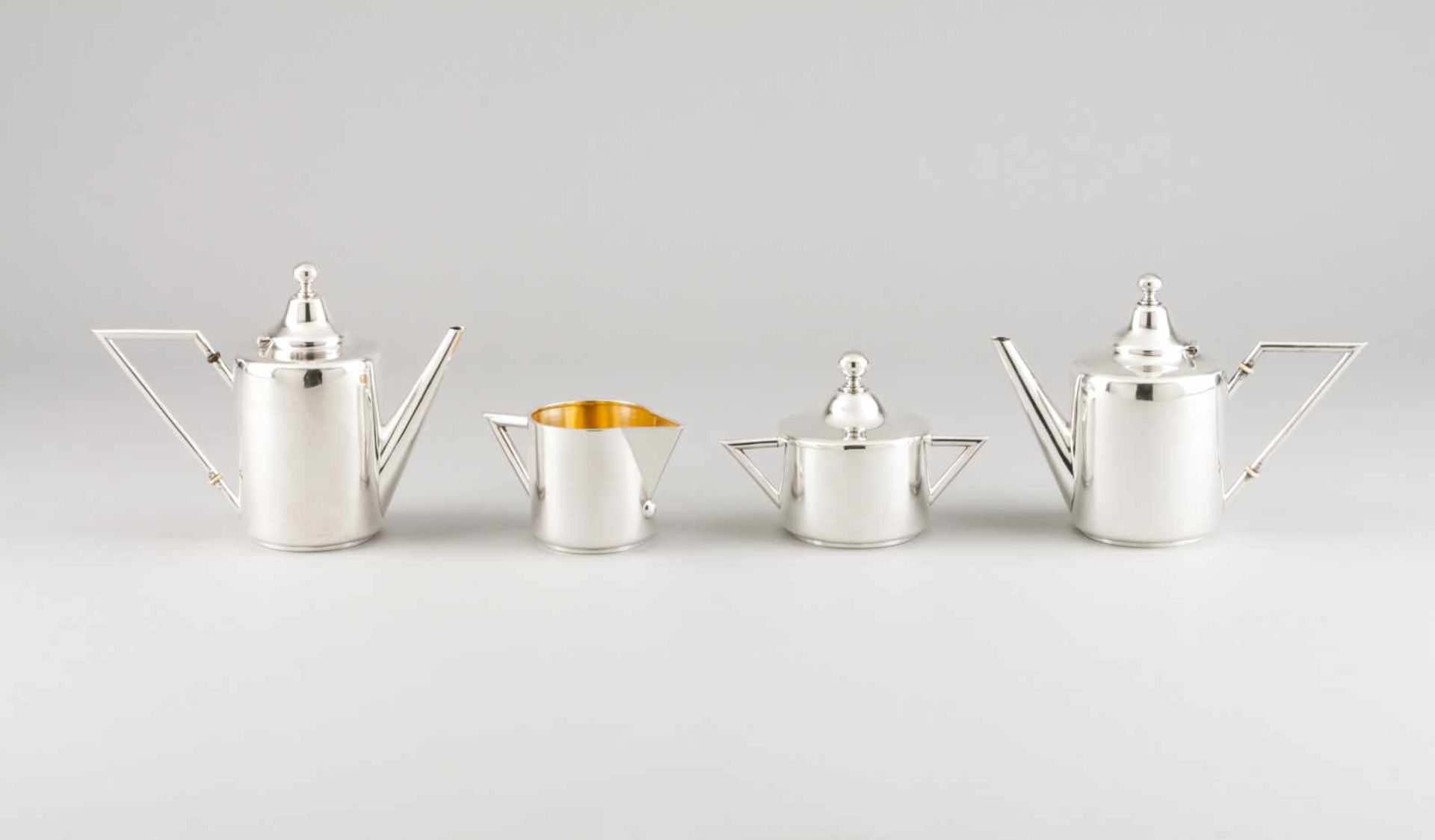 An Art Deco tea and coffee set