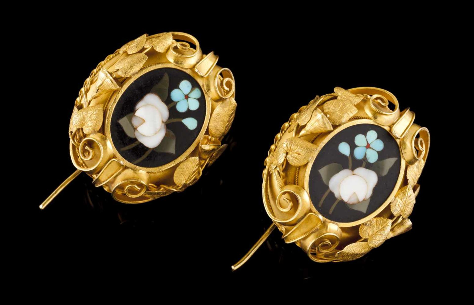 A pair of earrings